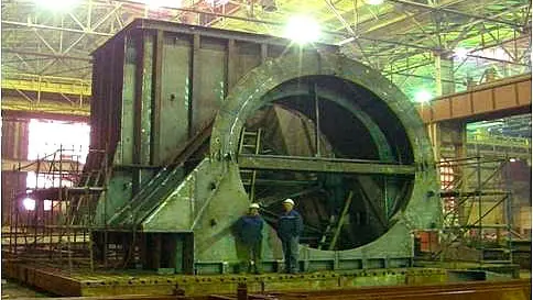 Корпус печи обжига - вид сзади